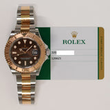 Rolex Yacht-Master 40mm Two-Tone Rose Gold 126621 Chocolate Dial Feb 2020 - View 2