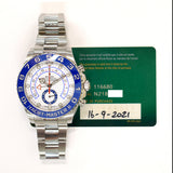 Rolex Yacht-Master II 116680 White Dial Sep 2021 - View 2