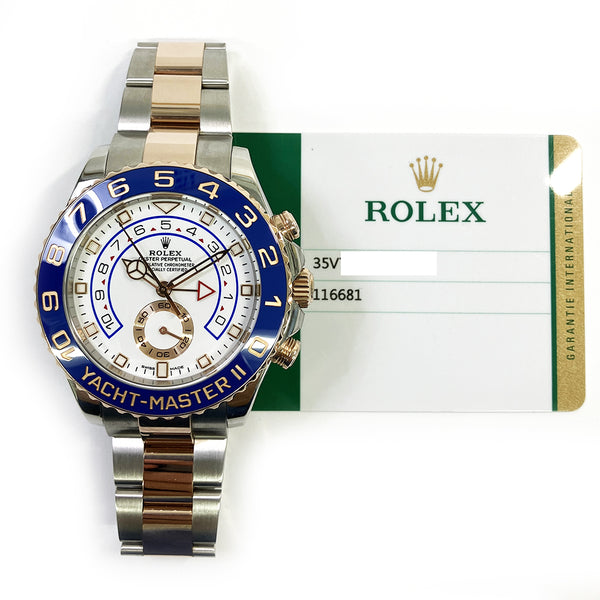 Rolex Yacht-Master II 116681 White Dial Jun 2019