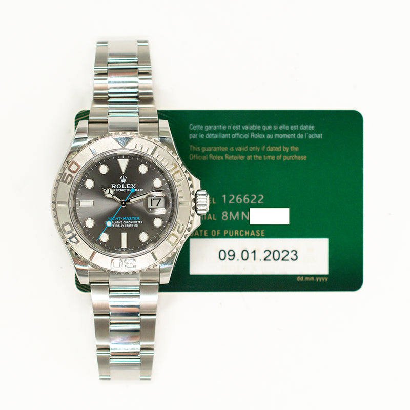 Rolex Yacht Master 126622 Slate Dial Jan 2023