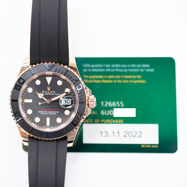 Rolex Yatcht-Master 126655 Black Dial Nov 2022
