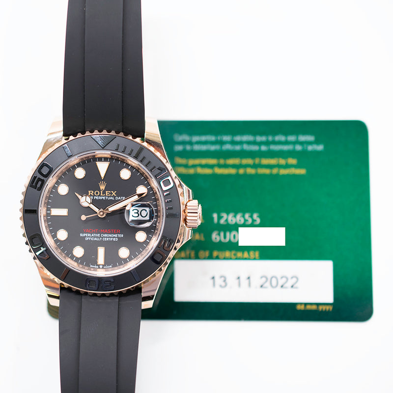 Rolex Yatcht-Master 126655 Black Dial Nov 2022