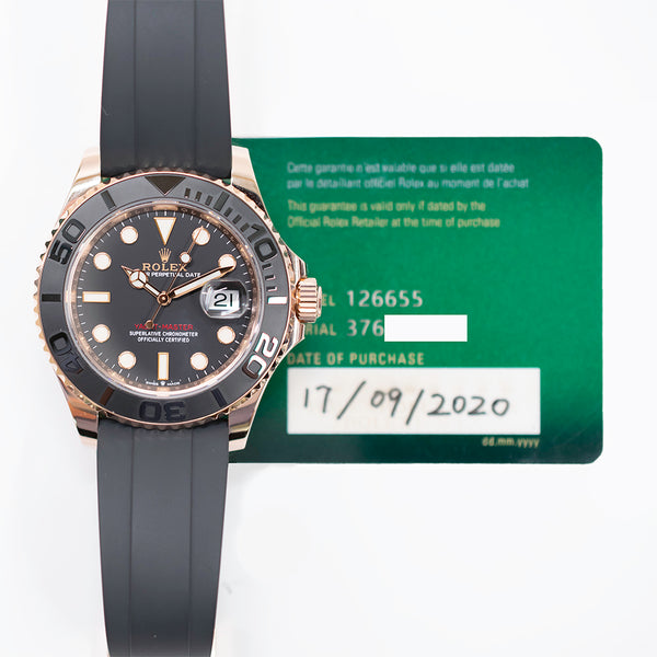 Rolex Yatcht-Master 126655 Black Dial Sep 2020