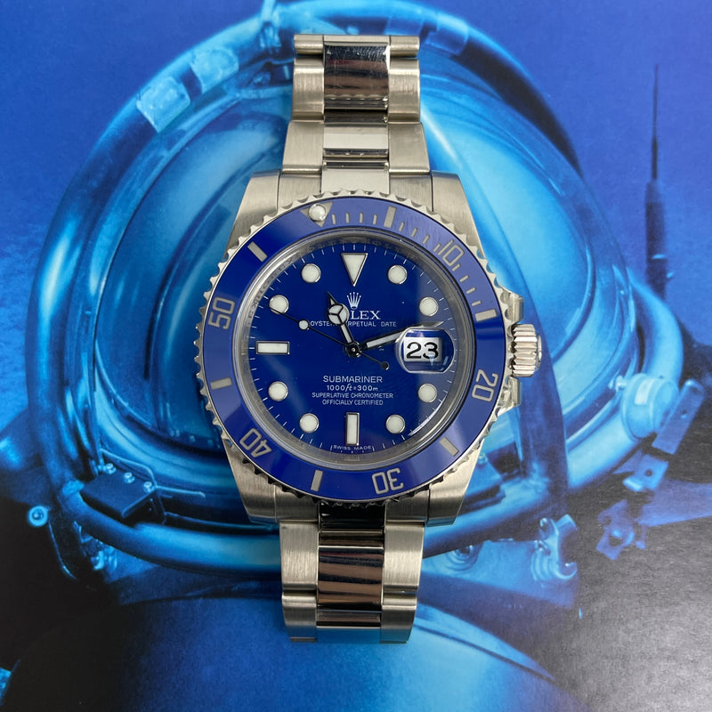 Rolex Submariner Date Smurf 116619LB Blue Dial