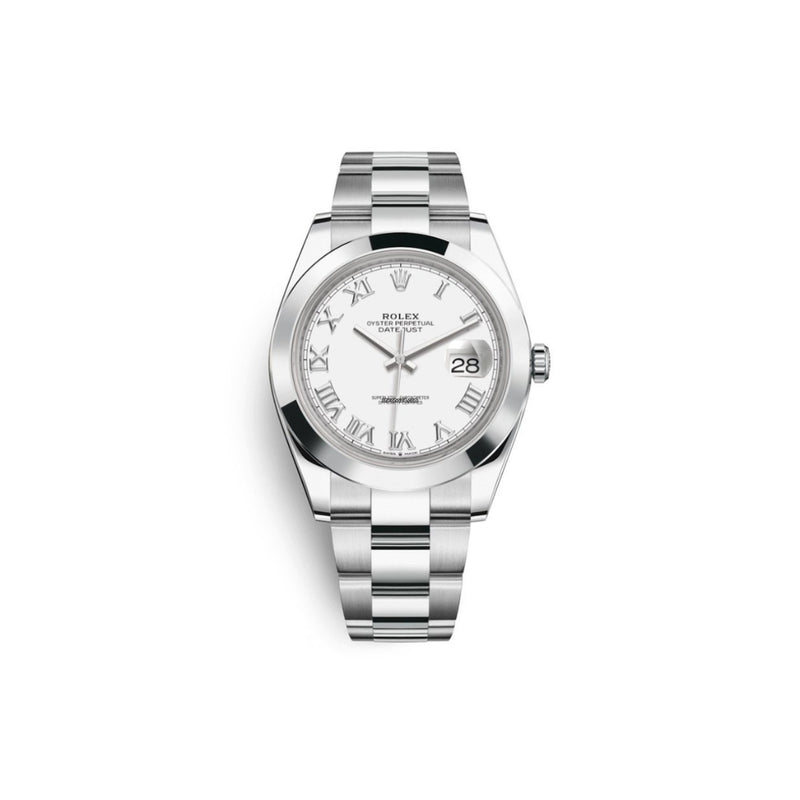 Rolex Datejust 126300 White Roman Dial