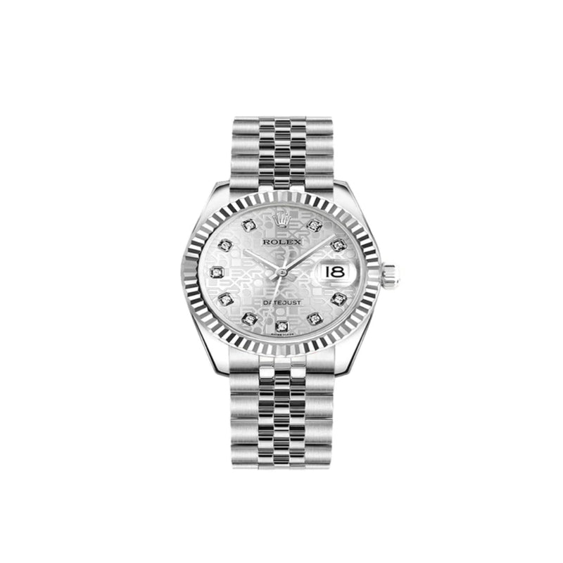 Rolex Detajust 178274 Silver Jubilee Diamond Dial