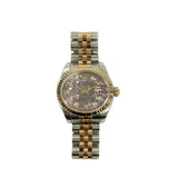 DATEJUST 26MM BRONZE JUBILEE DIAMOND DIAL FLUTED BEZEL JUBILEE BRACELET STAINLESS STEEL AND ROSE GOLD