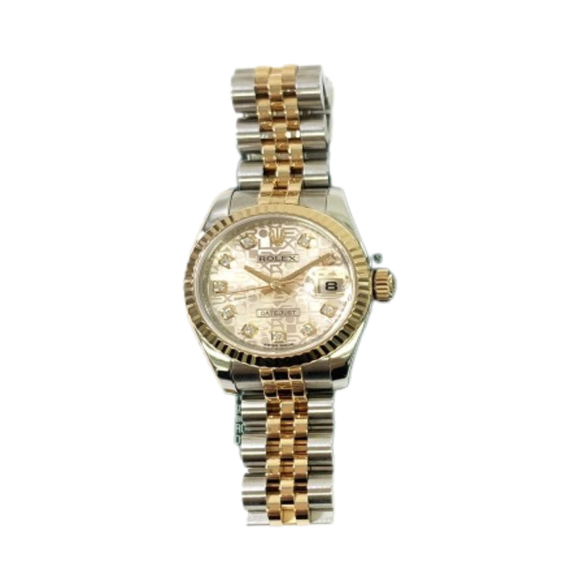 Rolex Lady-Detajust 179174 Pink Jubilee Diamond Dial