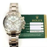 Rolex Cosmograph Daytona 116509 White Mop Diamond Dial