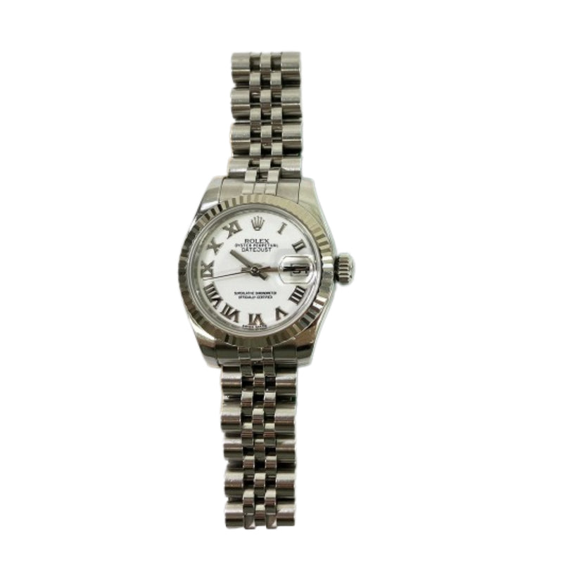 Rolex Lady-Detajust 179174 White Roman Dial