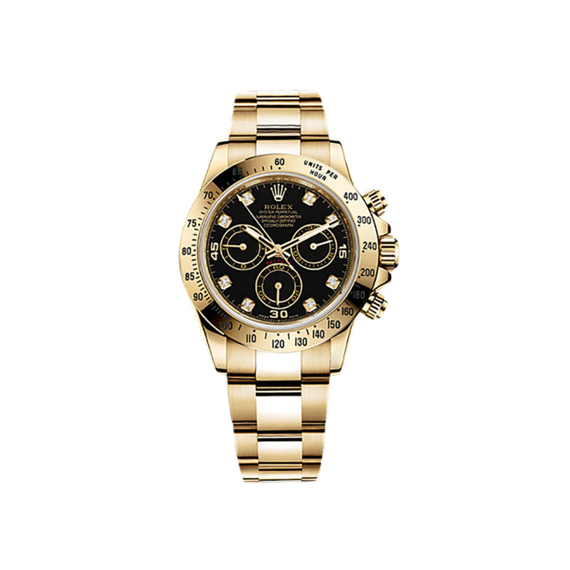 Rolex Cosmograph Daytona 116528 Black Diamond Oyster