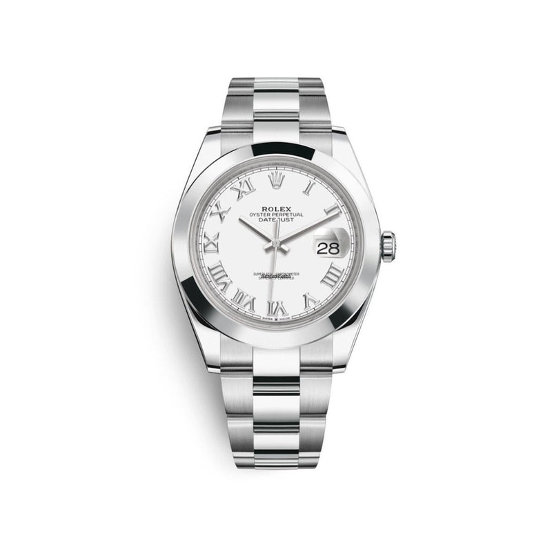 Rolex Datejust 126300 White Roman Dial