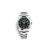 Rolex Milgauss Black Dial Green Crystal 116400GV