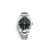 Rolex Milgauss Black Dial Green Crystal 116400GV