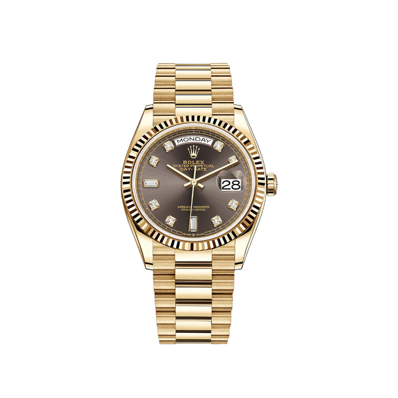 Rolex Day Date 128238 Dark Grey Diamond Dial