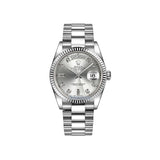 Rolex Day-Date 118239 Presidential Silver Diamond Dial