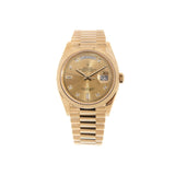 Rolex Day-Date 118238 Presidential Champagne Diamond Dial