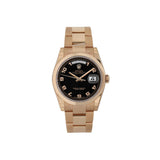 Rolex Day-Date 118205 Black Arabic Dial