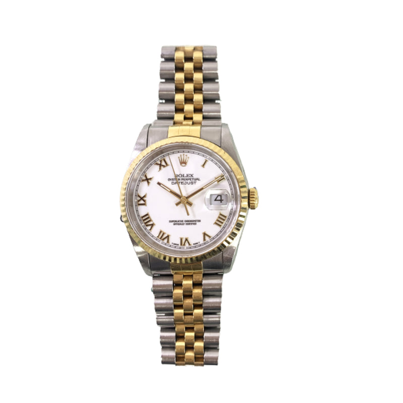 Rolex Datejust 16233 White Roman Dial