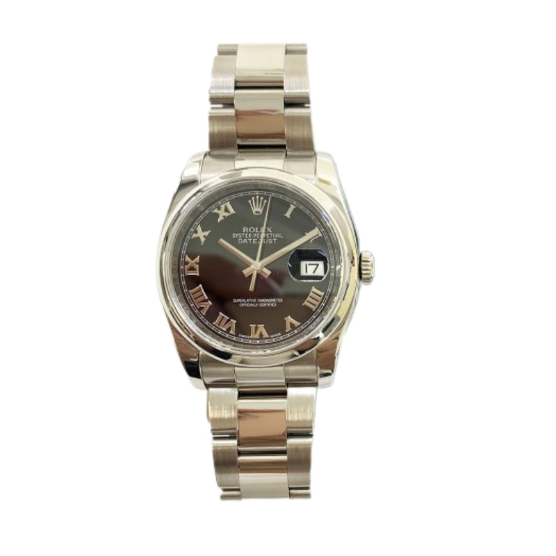 Rolex Datejust 116200 Black Roman Dial