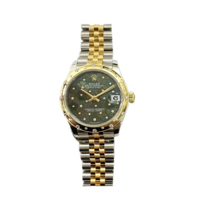 Rolex Datejust 278343RBR Green Flower Diamond Dial