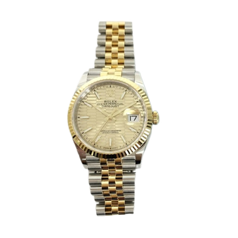 Rolex Datejust 126233 Champagne Fluted Dial