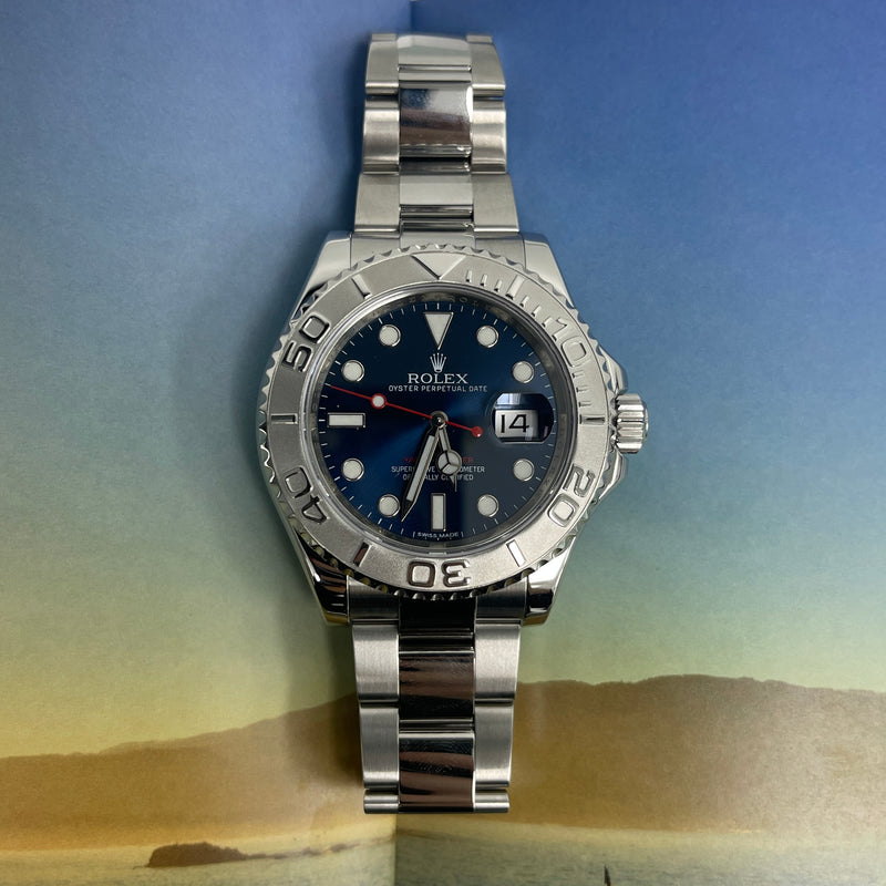 Rolex Yacht-Master Blue Dial - Model Ref: 116622 - 2017 - Box and