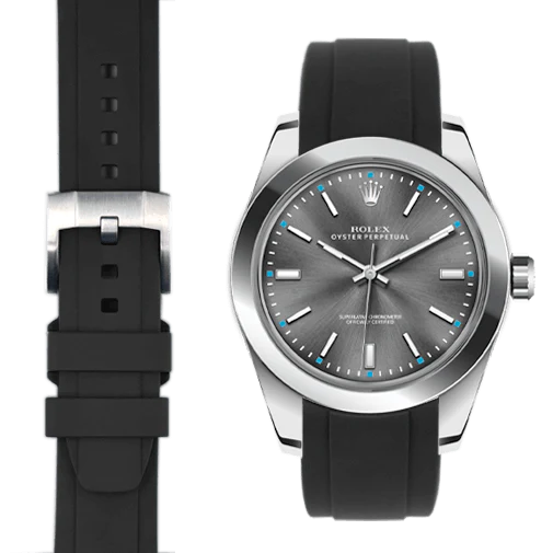 Oyster Perpetual 39mm CURVED END RUBBER STRAP