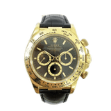 Rolex Cosmograph Daytona 116518LN Black/Crocodile Dial