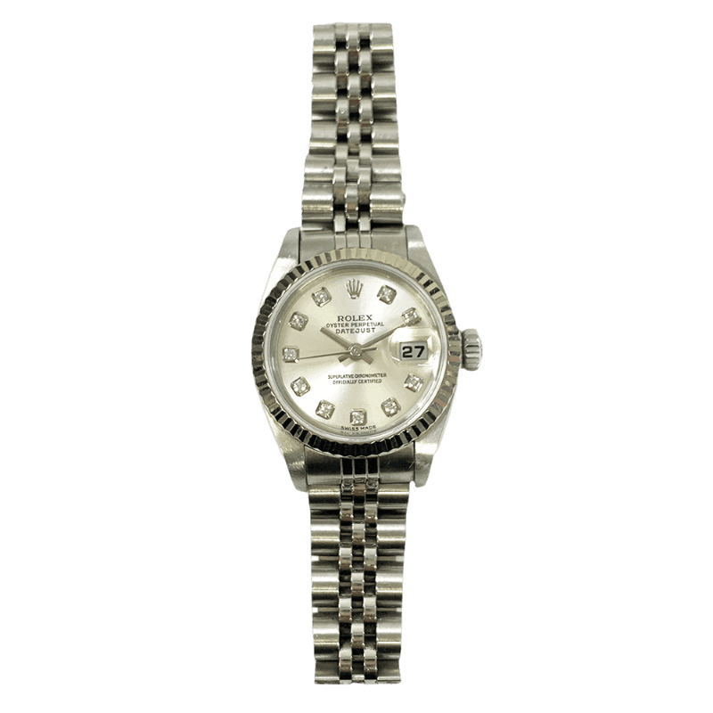 Rolex Lady-Datejust 279174 Silver Diamond Dial
