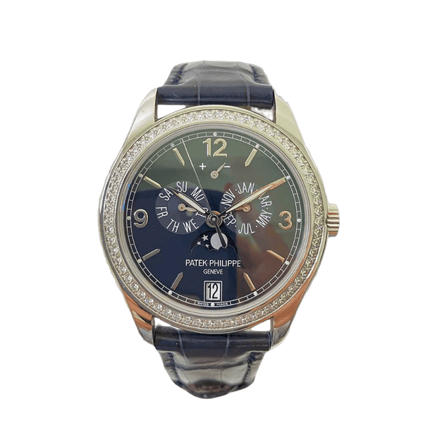 Patek Philippe Complications 5147G-001 Annual Calendar Moon Phase Blue Dial Mar 2022 