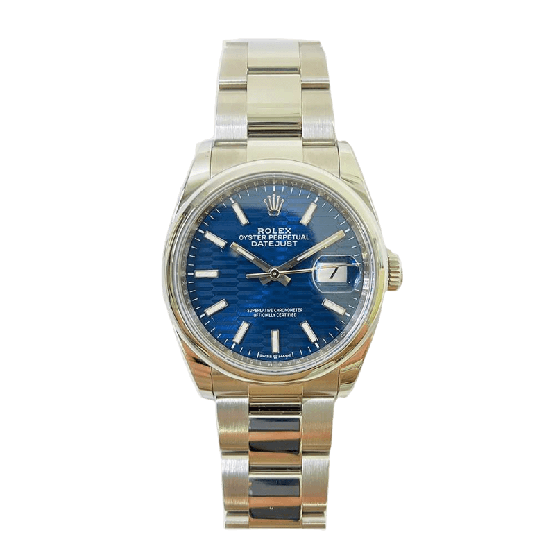 Datejust 126200 Blue Fluted Dial