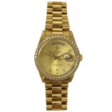 Rolex Day-Date 18348 Champagne Diamond Dial