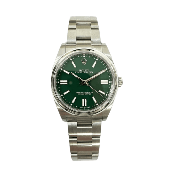 Rolex Oyster Perpetual 124300 Green Dial Jan 2024