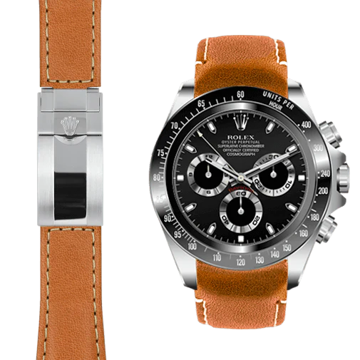 Ceramic Daytona CURVED END LEATHER STRAP