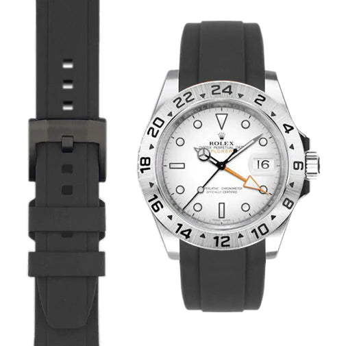 Explorer II 42mm CURVED END RUBBER STRAP