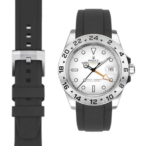 Explorer II 42mm CURVED END RUBBER STRAP