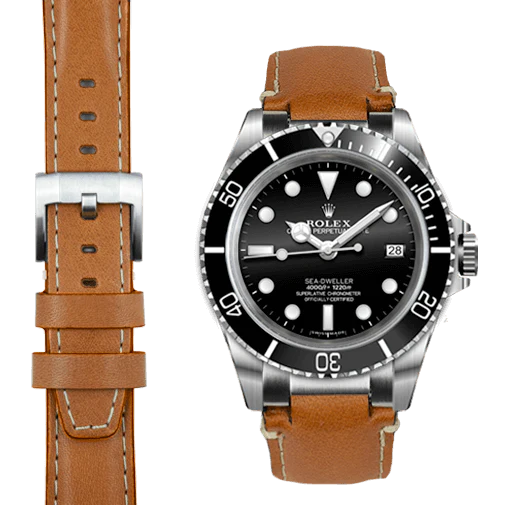 Sea-Dweller STEEL END LINK LEATHER STRAP