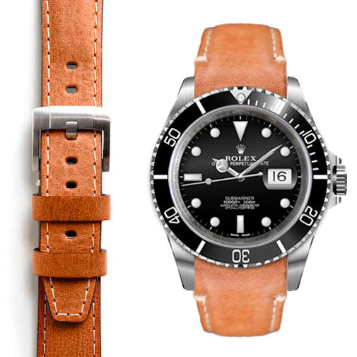 Submariner Date CURVED END LEATHER STRAP