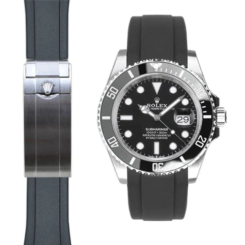 Submariner 41mm CURVED END RUBBER STRAP