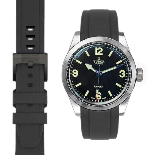 Tudor Ranger CURVED END RUBBER STRAP