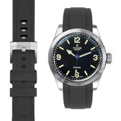 Tudor Ranger CURVED END RUBBER STRAP