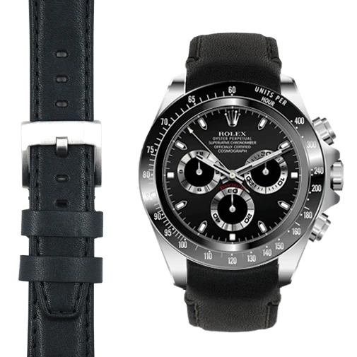 Ceramic Daytona CURVED END LEATHER STRAP