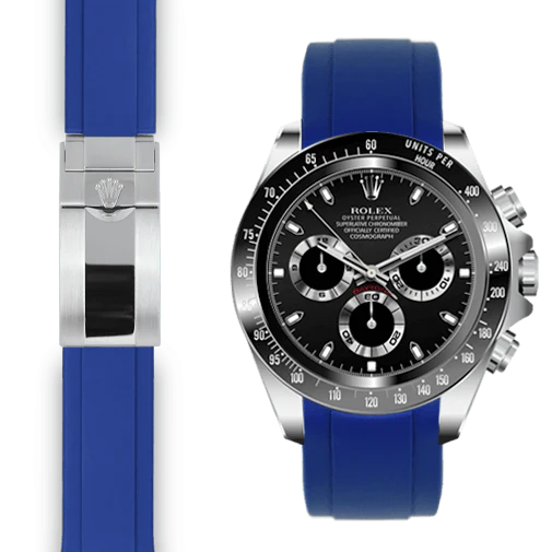 Ceramic Daytona CURVED END RUBBER STRAP
