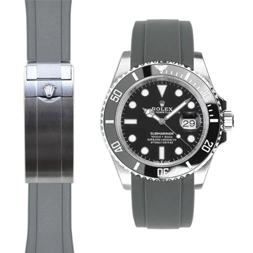 Submariner 41mm CURVED END RUBBER STRAP