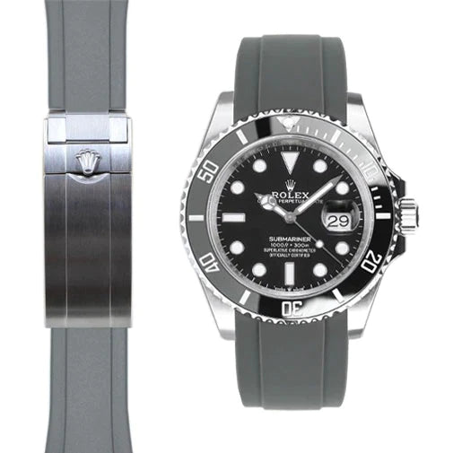 Submariner 41mm CURVED END RUBBER STRAP