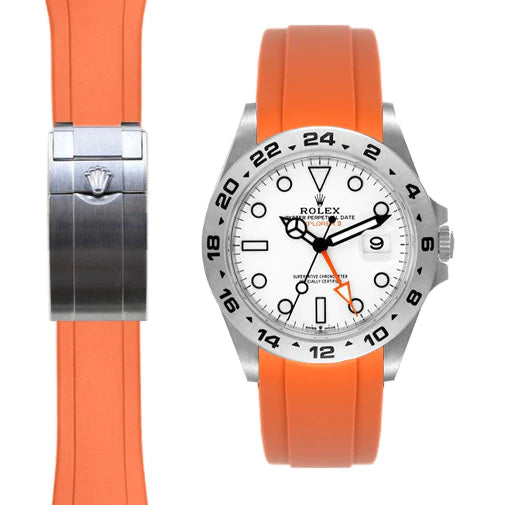 Explorer II CURVED END RUBBER STRAP