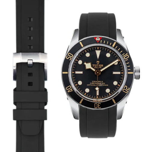 Tudor Black Bay 58 CURVED END RUBBER STRAP