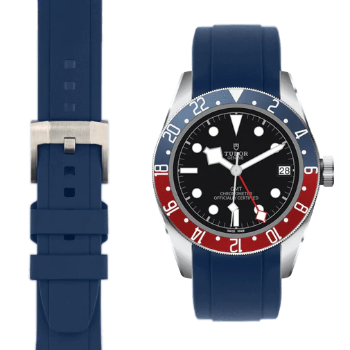 Tudor Black Bay GMT CURVED END RUBBER STRAP