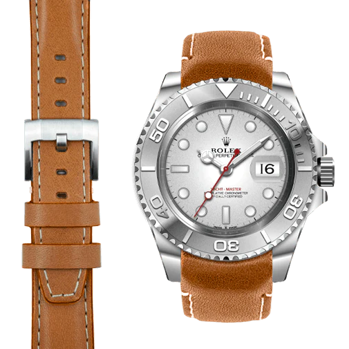 Yacht-Master CURVED END LEATHER STRAP
